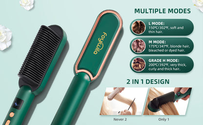 Hair Straightner Brush 3 in 1