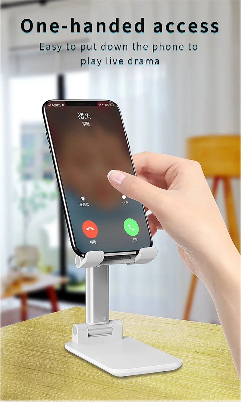 Mobile phone holder for stand