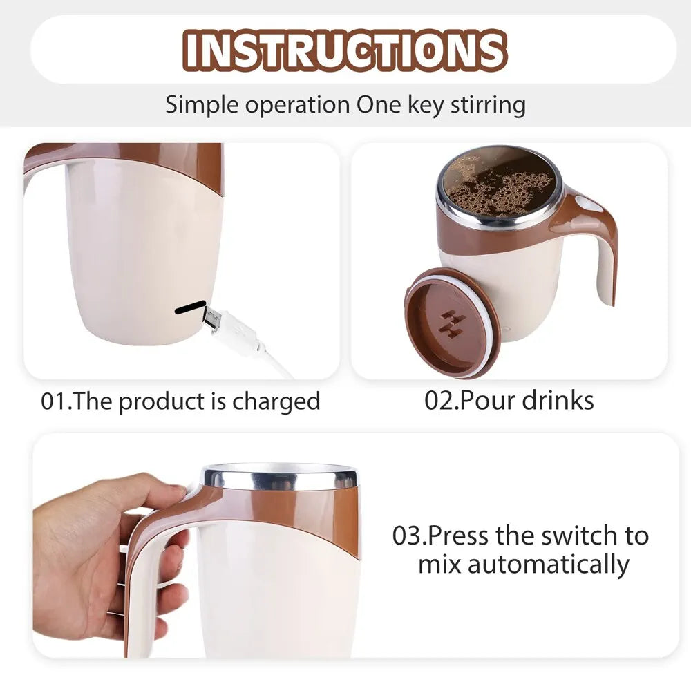 AUTOMATIC MAGNETIC STIRRING MUG